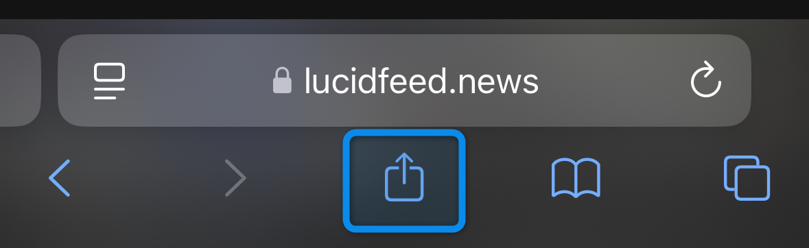iOS Safari Share Button